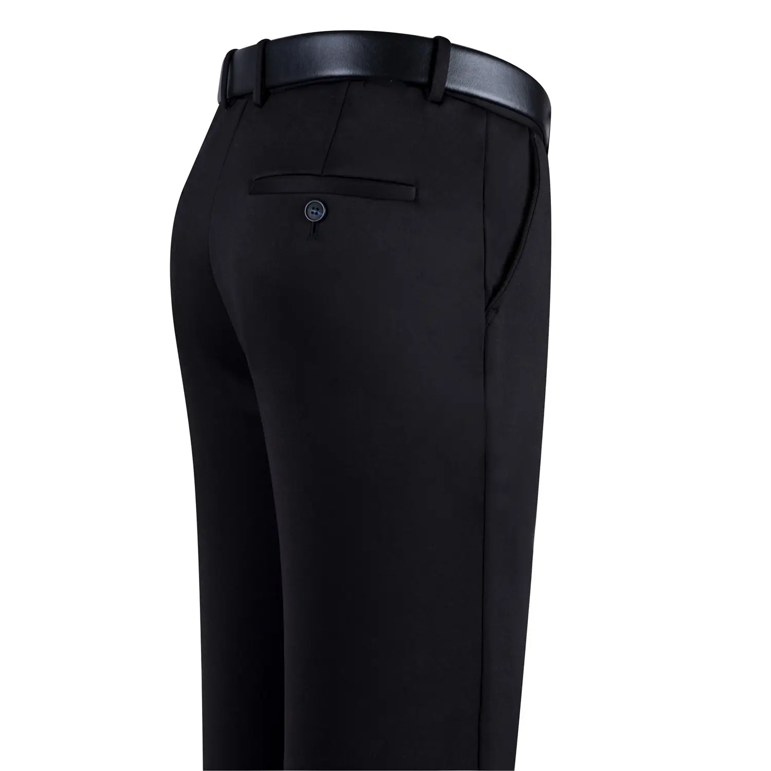 Men's Thick Stretch Black Suit Pants Spring Autumn Winter - Image 12