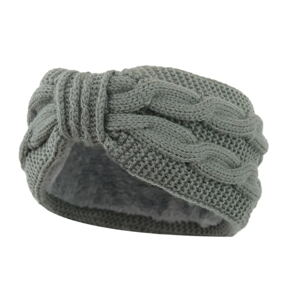 Double Twist Fleece Bow Hair Band White - Image 8