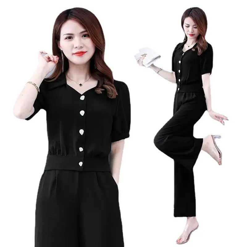 Women's Purple Button Front Two-Piece Set - Image 10