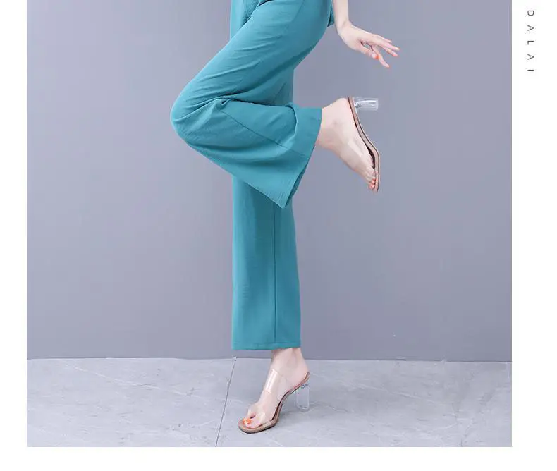 Women's Purple Button Front Two-Piece Set — feature 13