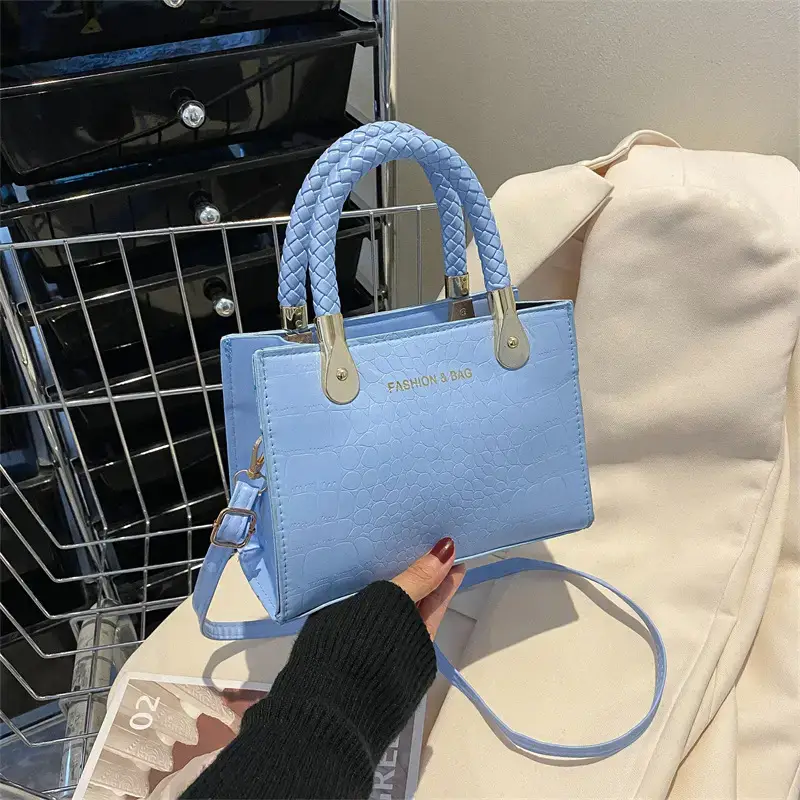 Light Blue K-Style Women's Satchel Bag - Image 17