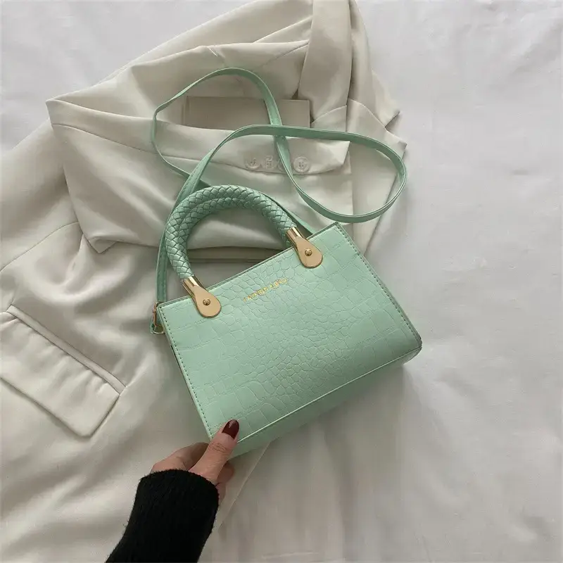 Light Blue K-Style Women's Satchel Bag - Image 3