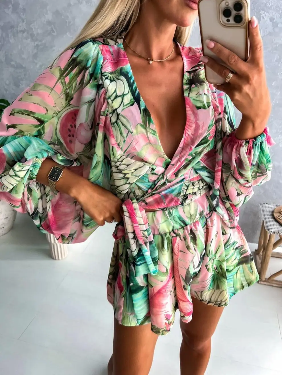 Rainforest Printed Raincoat Suit for Women Large — feature 3
