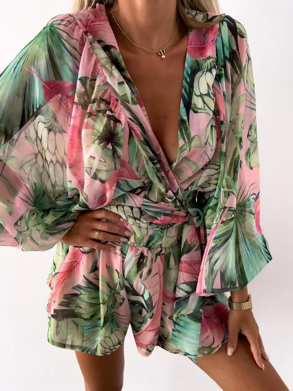 Rainforest Printed Raincoat Suit for Women Large — feature 5