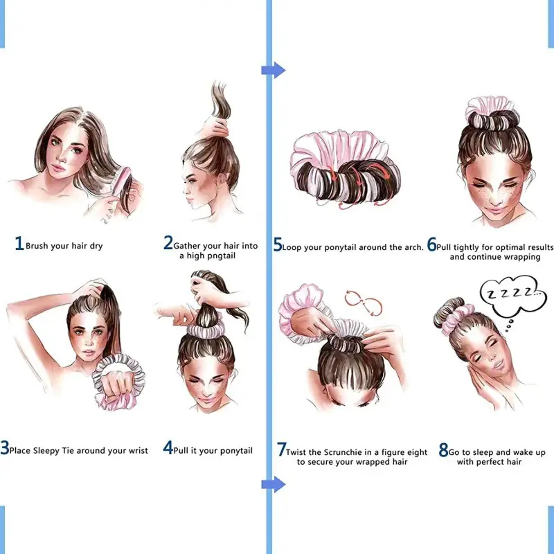 Blue Heat-Free Hair Coil Ball for Women - Image 6