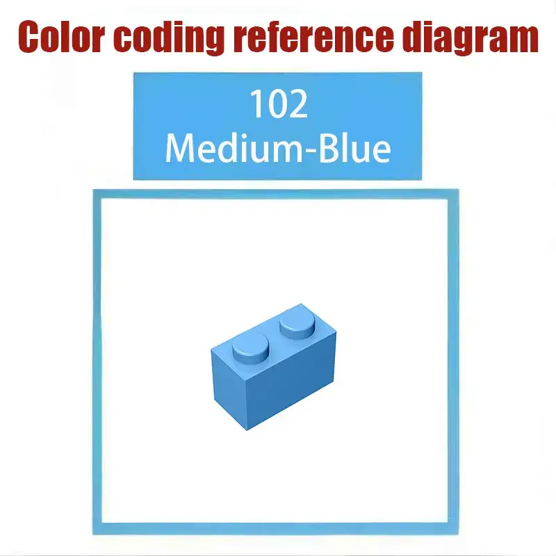 99206 Small Particle Building Blocks 2x2 Step Board
