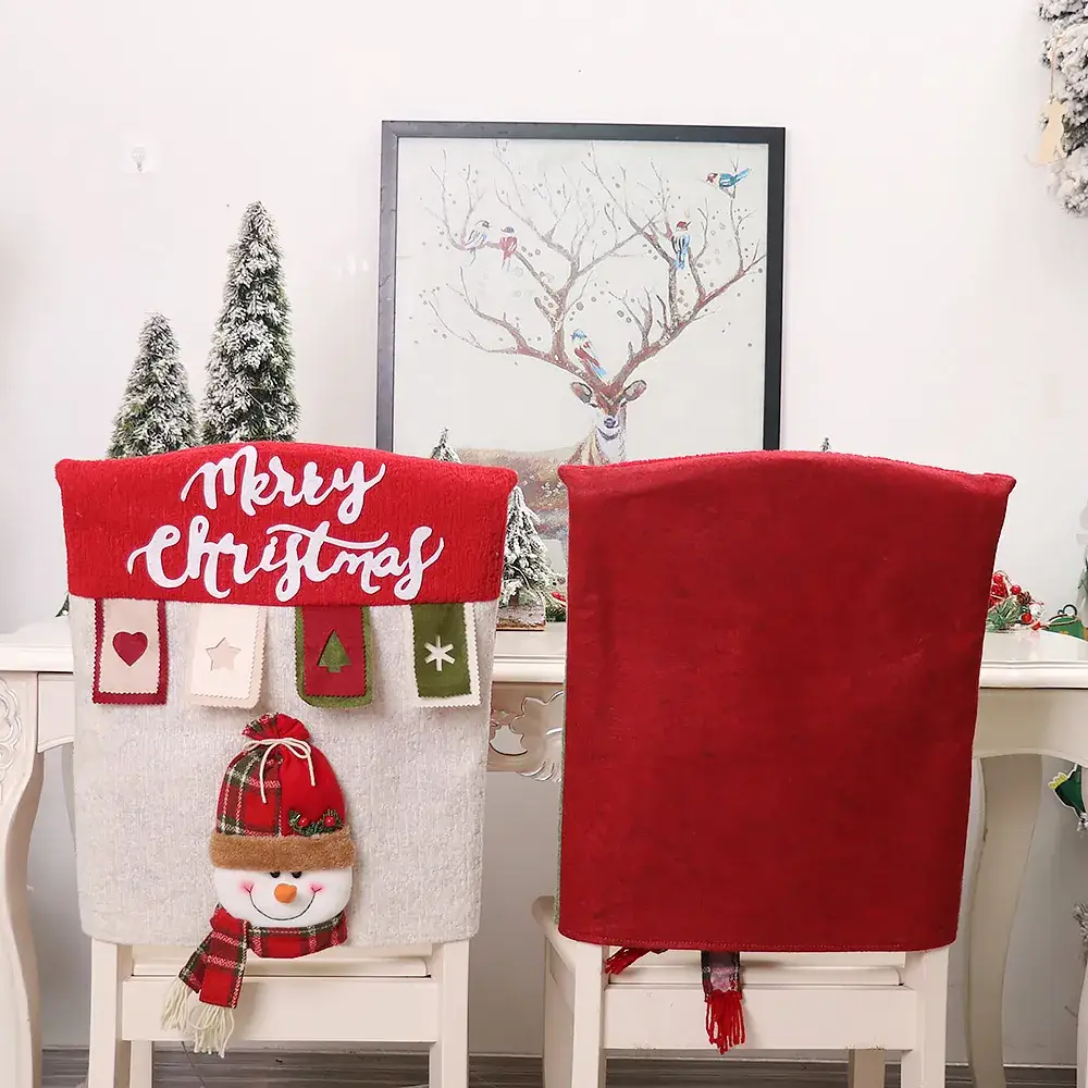 Christmas Chair Covers with Santa Design - Image 7