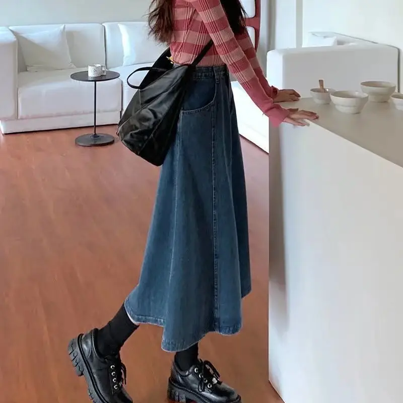 Denim A-Line Skirt Women Spring 2022 - Image 2