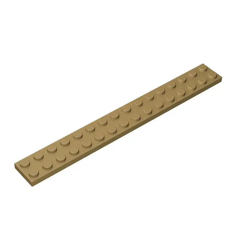 4282 Small Particle Puzzle Block 2x16 Base Board Green
