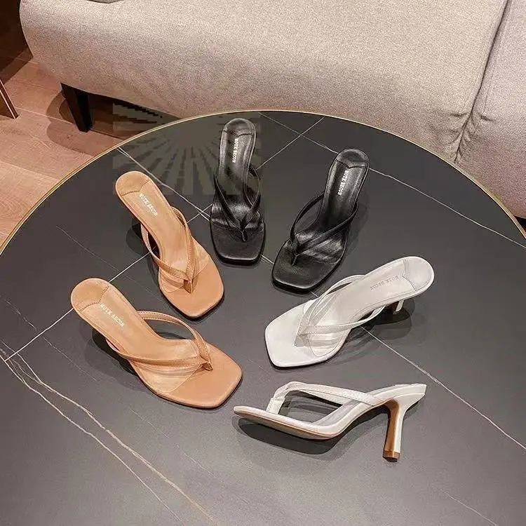 2022 Black Square Toe High Heel Sandals — feature 2