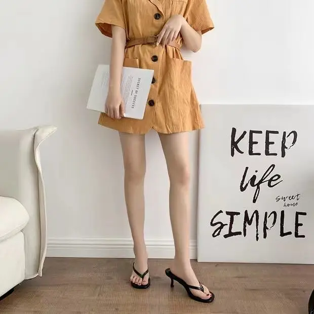 2022 Black Square Toe High Heel Sandals — feature 3