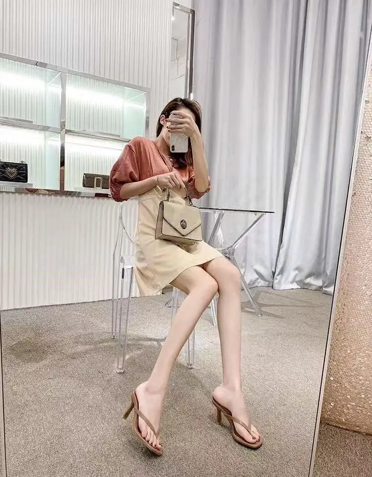 2022 Black Square Toe High Heel Sandals — feature 6