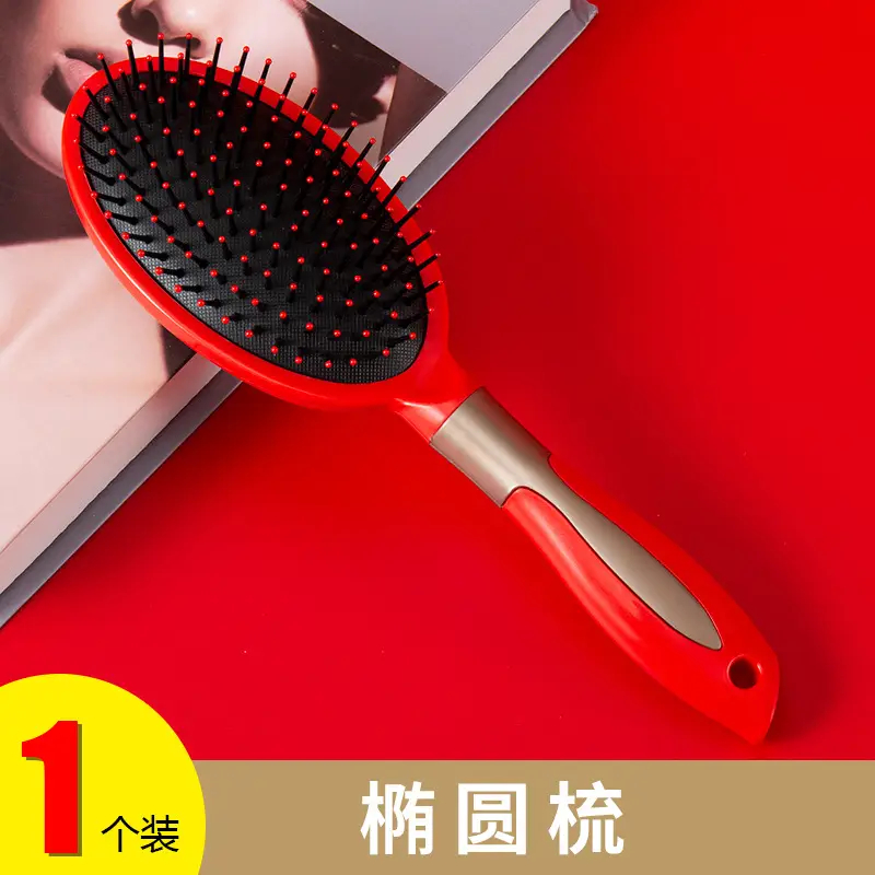 Dark Green Massage Hair Straightener Comb - Image 2