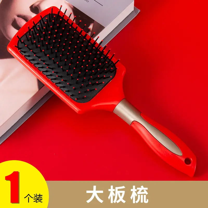 Dark Green Massage Hair Straightener Comb - Image 3