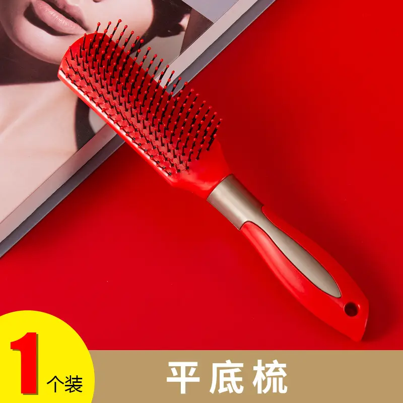 Dark Green Massage Hair Straightener Comb - Image 5