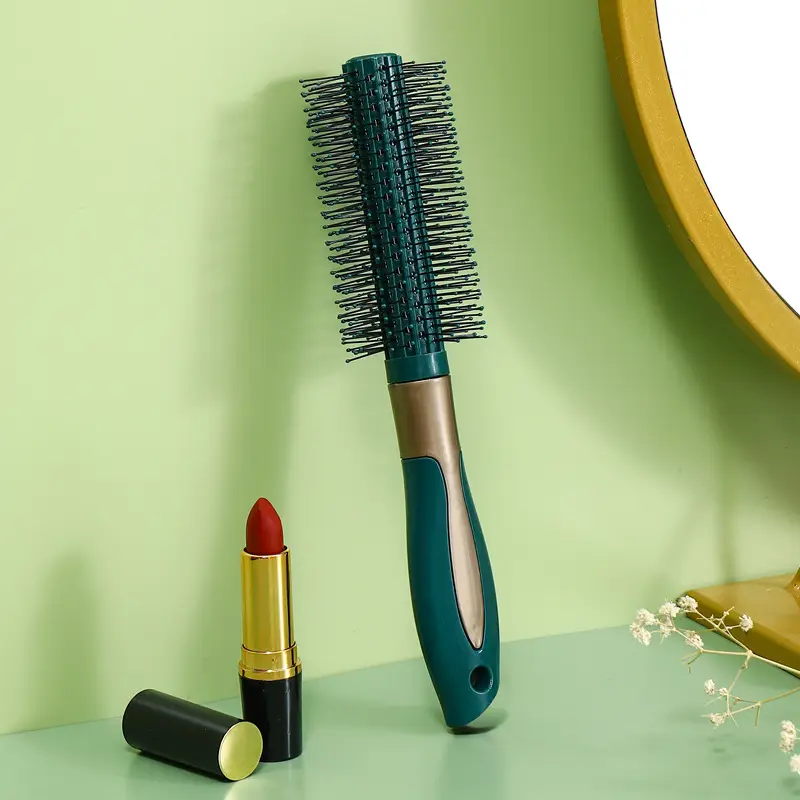 Dark Green Massage Hair Straightener Comb - Image 7