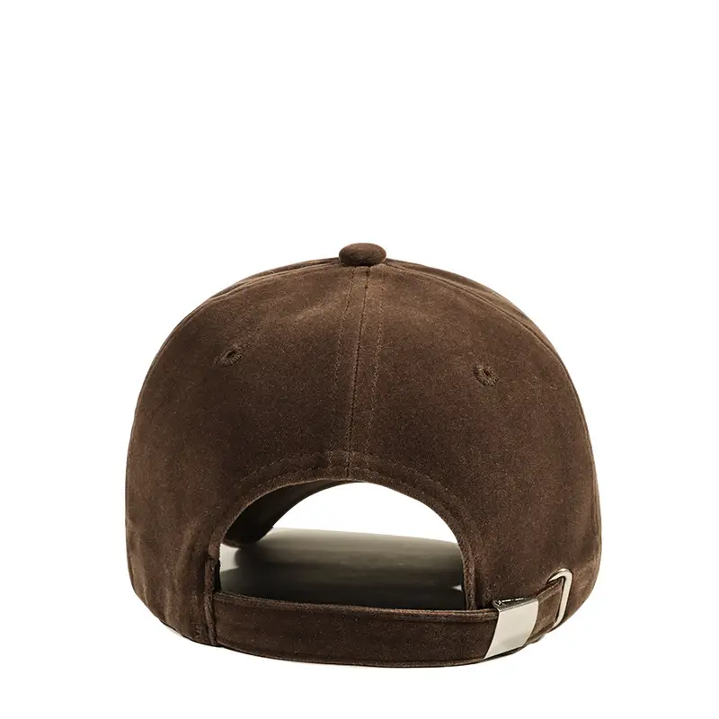 Men Winter Black Velvet Baseball Cap - Image 6