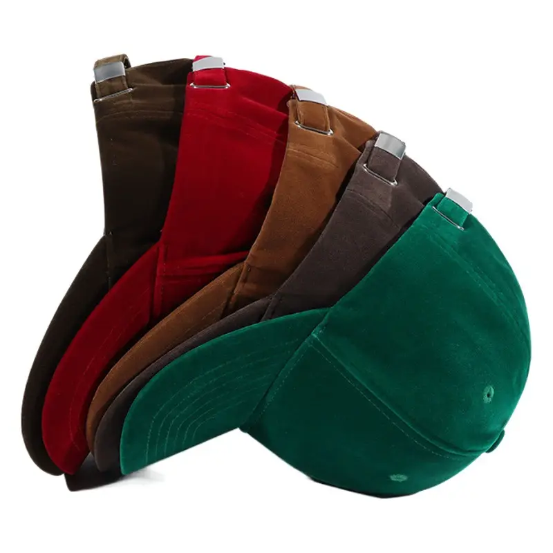 Men Winter Black Velvet Baseball Cap