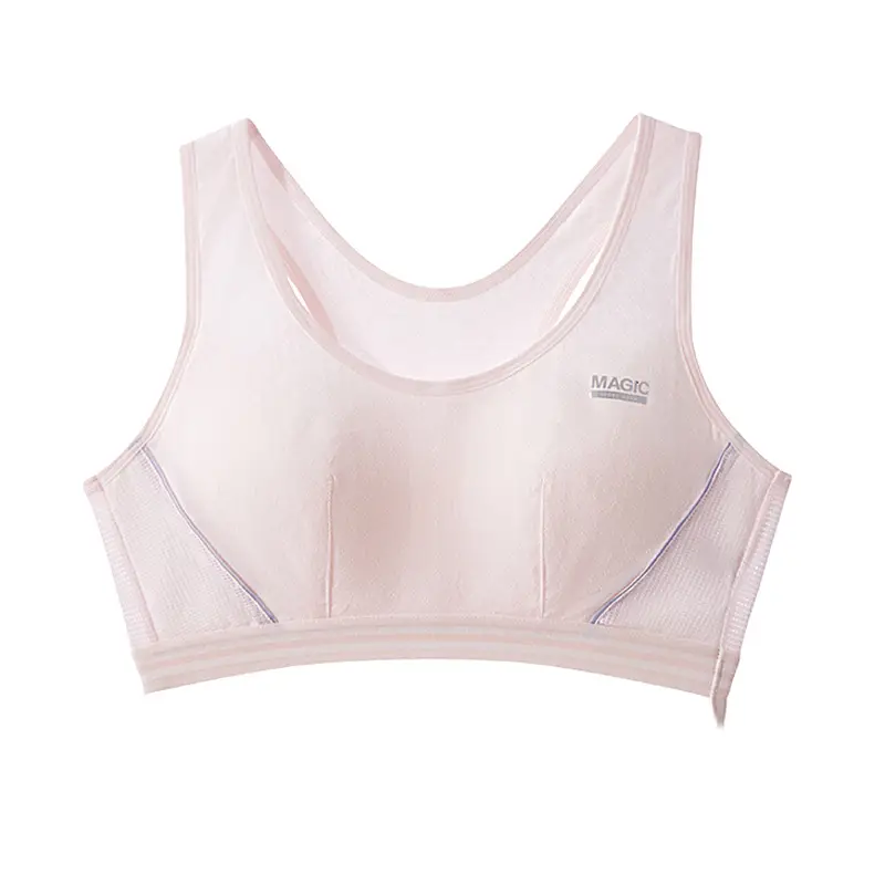 Girls' Bra Puberty Sports Underwear High School Students Junior High School Students Shockproof Vest 13 Years Old 1116