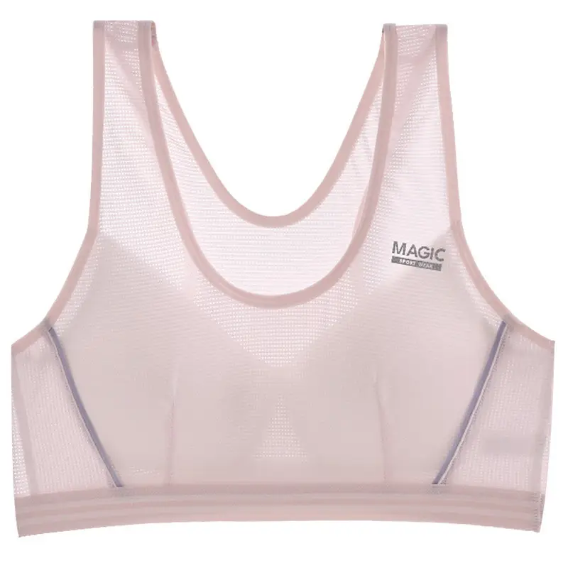 Girls' Bra Puberty Sports Underwear High School Students Junior High School Students Shockproof Vest 13 Years Old 1116