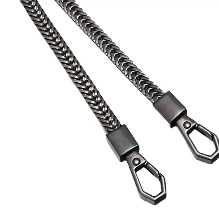 Steel Chain Shoulder Strap Light Gold Wide Strap - Image 8