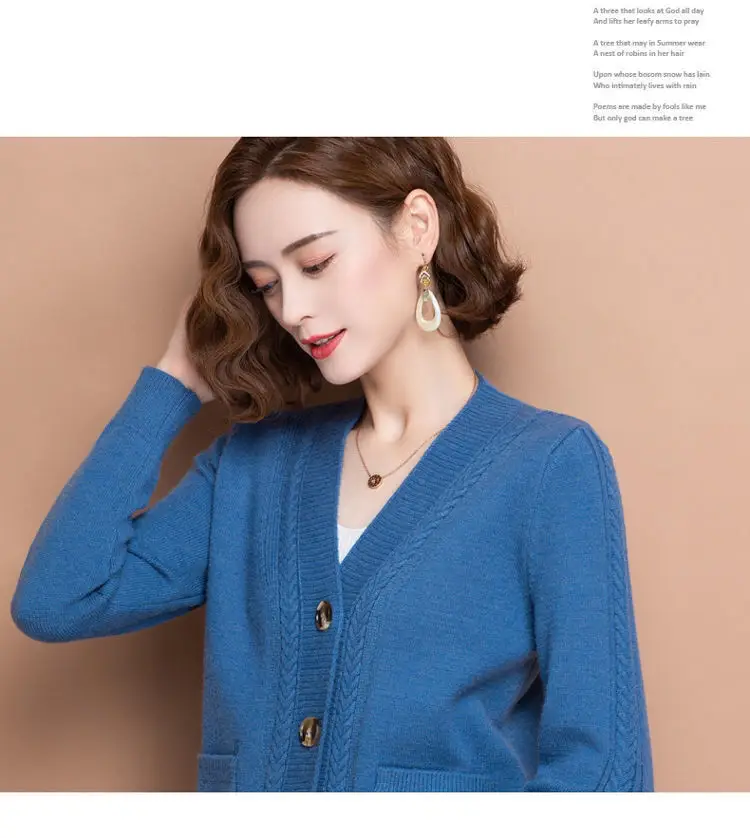 2026 V-Neck Knitted Cardigan for Women — feature 19