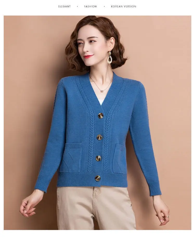 2026 V-Neck Knitted Cardigan for Women — feature 20
