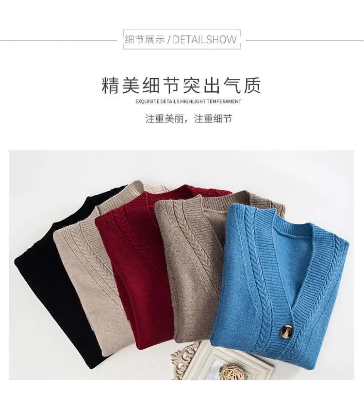 2026 V-Neck Knitted Cardigan for Women — feature 28