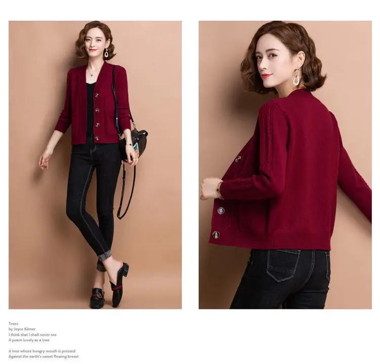 2026 V-Neck Knitted Cardigan for Women — feature 9