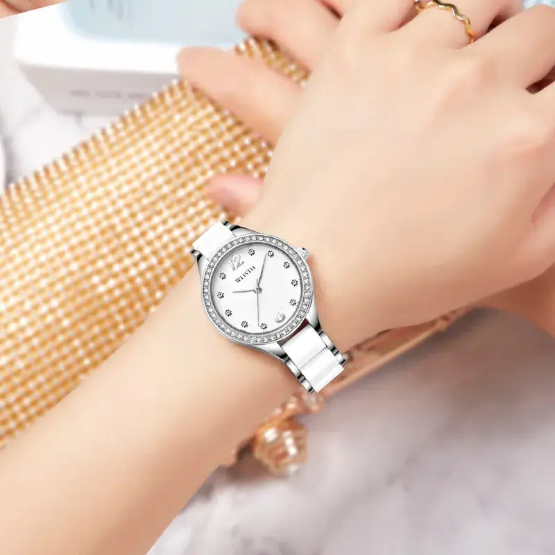 Women's Rose Gold Diamond Watch with Quartz Movement - Image 5