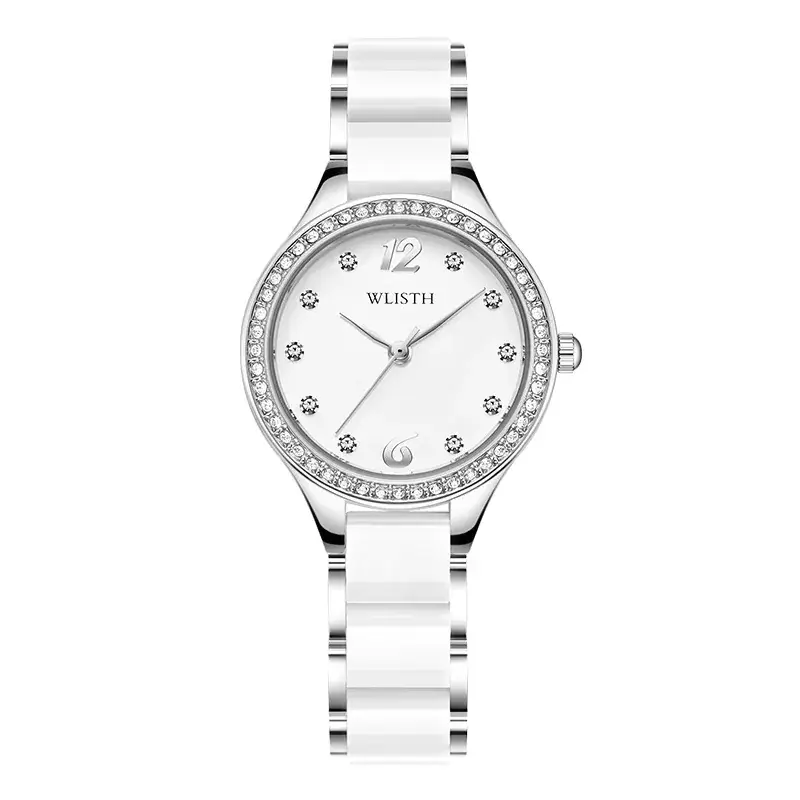 Women's Rose Gold Diamond Watch with Quartz Movement - Image 2