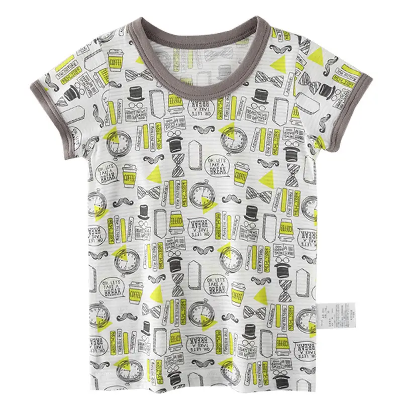 Children's Bamboo Cotton Summer T-Shirt Set 3Pcs - Image 5