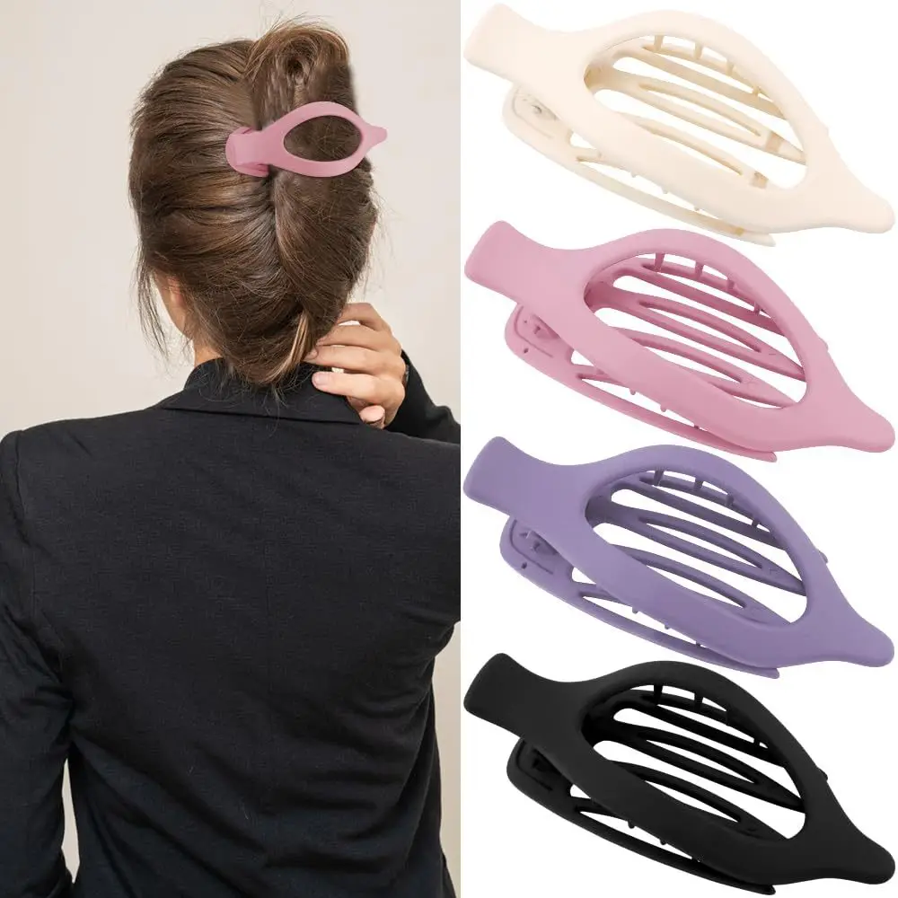 Oval Duckbill Hair Clips Large Grabber Set