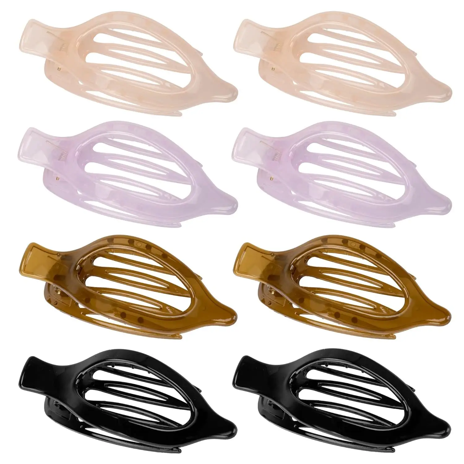 Oval Duckbill Hair Clips Large Grabber Set