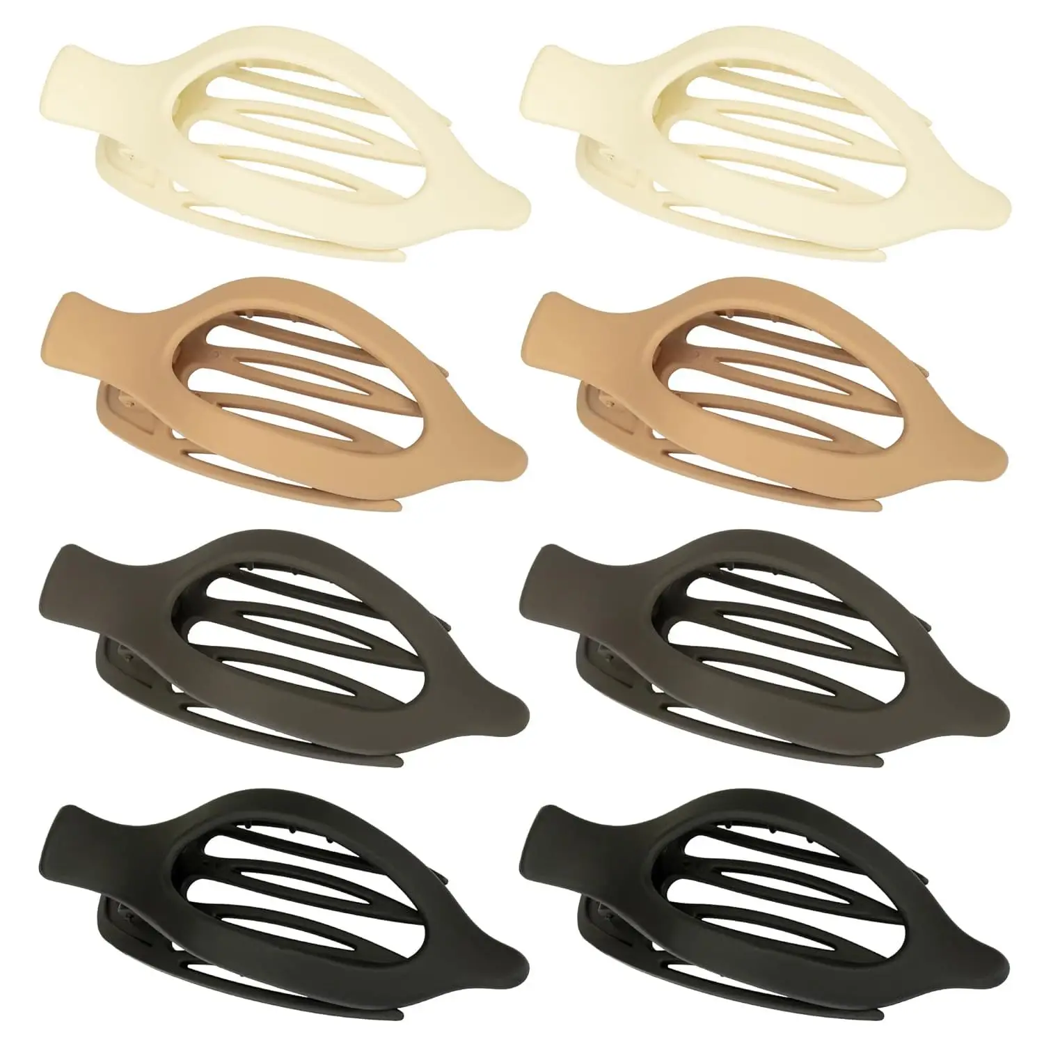 Oval Duckbill Hair Clips Large Grabber Set