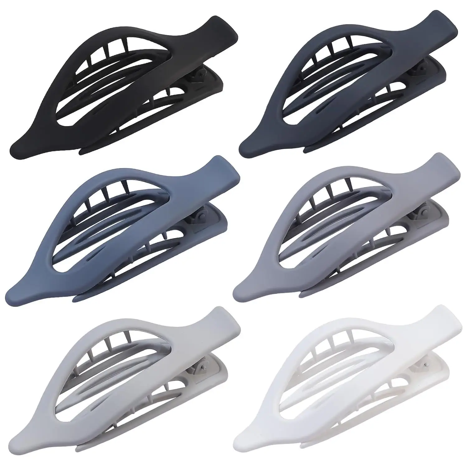 Oval Duckbill Hair Clips Large Grabber Set
