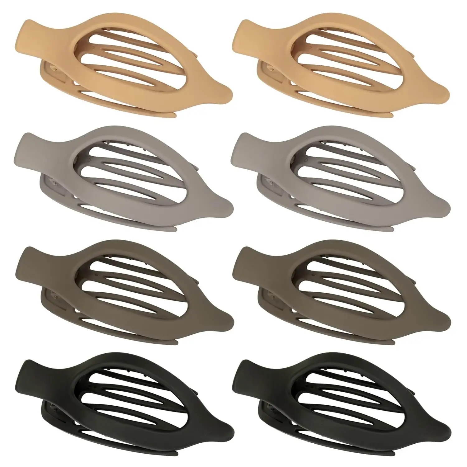 Oval Duckbill Hair Clips Large Grabber Set