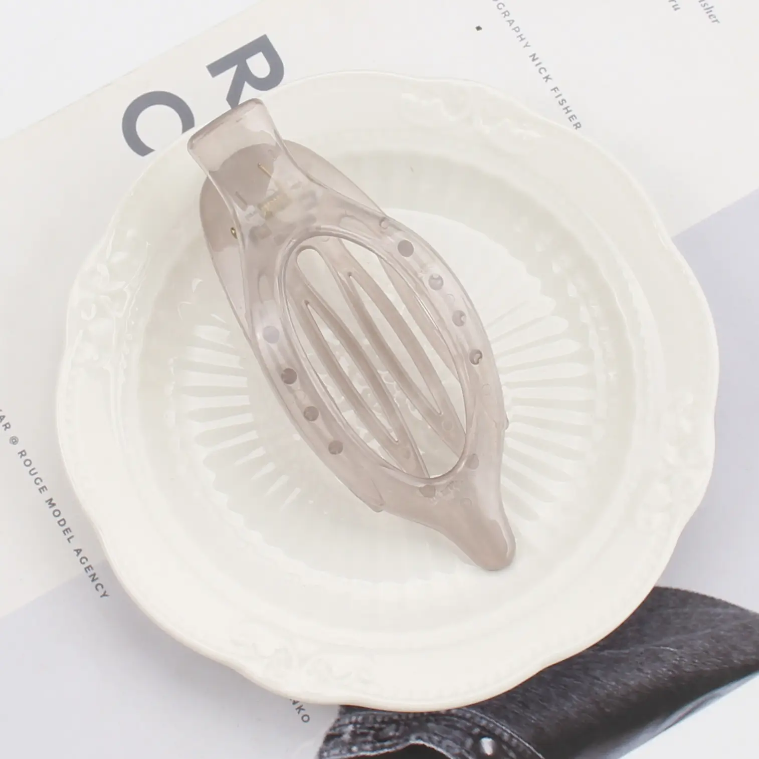Oval Duckbill Hair Clips Large Grabber Set