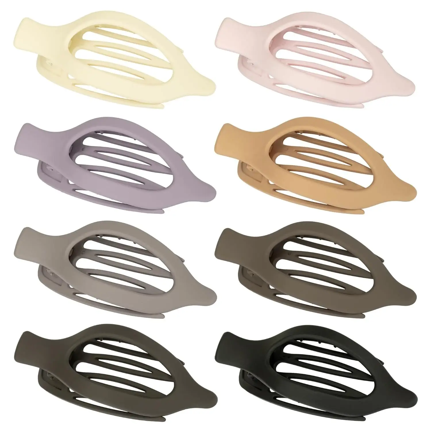 Oval Duckbill Hair Clips Large Grabber Set