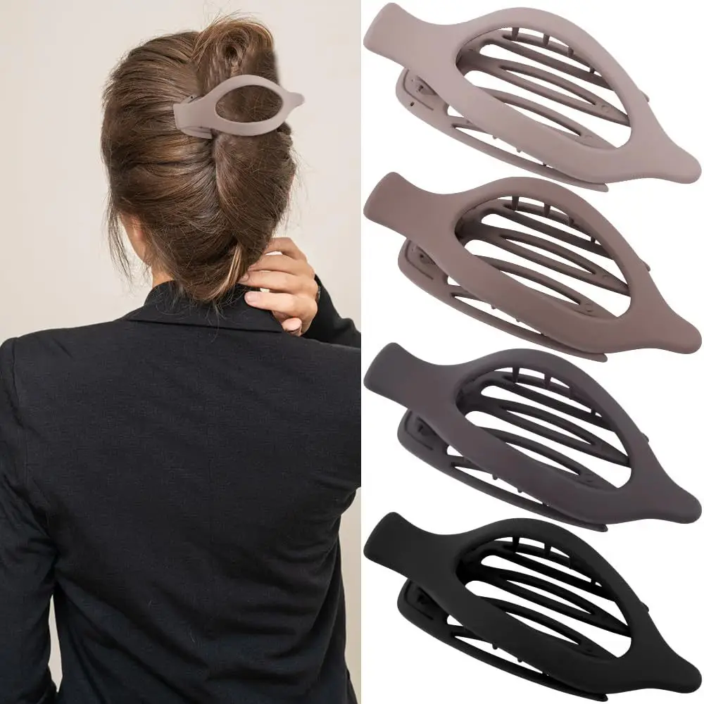 Oval Duckbill Hair Clips Large Grabber Set
