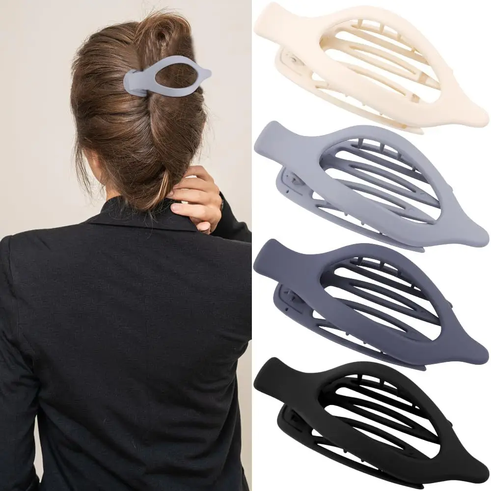Oval Duckbill Hair Clips Large Grabber Set