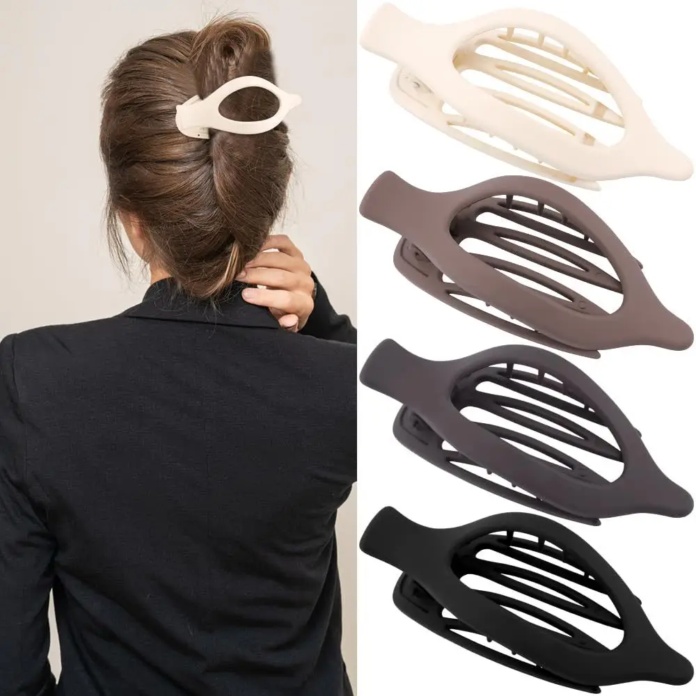 Oval Duckbill Hair Clips Large Grabber Set