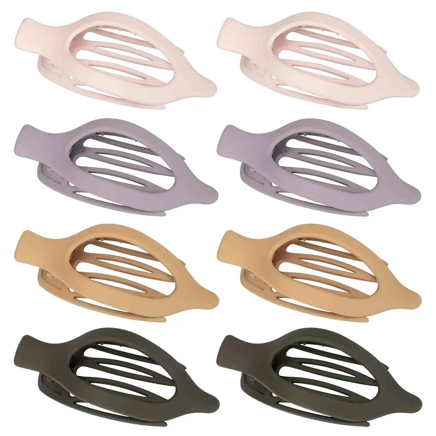 Oval Duckbill Hair Clips Large Grabber Set