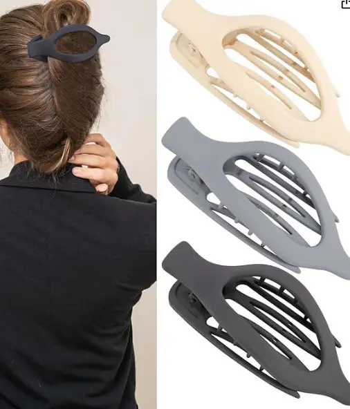Oval Duckbill Hair Clips Large Grabber Set