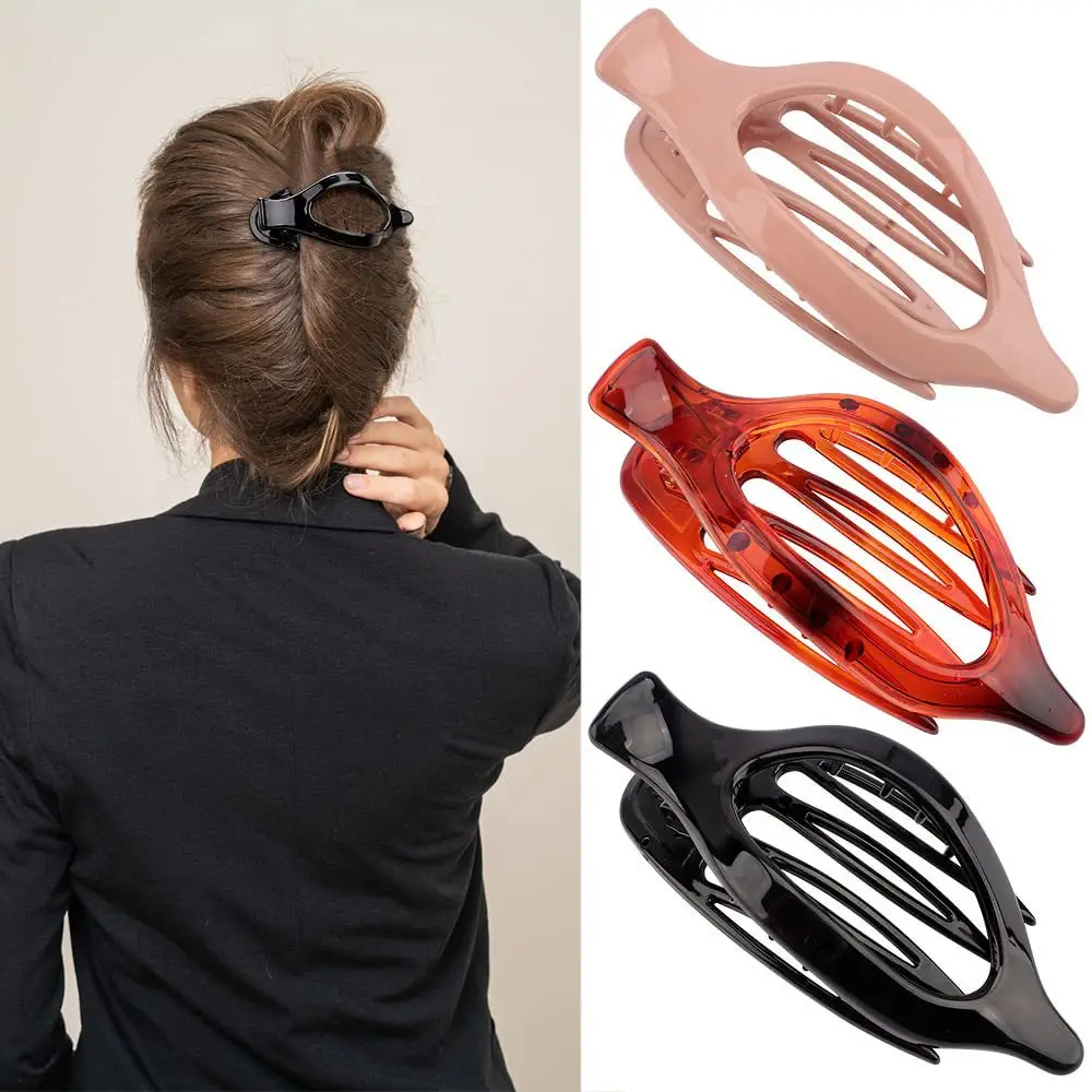Oval Duckbill Hair Clips Large Grabber Set