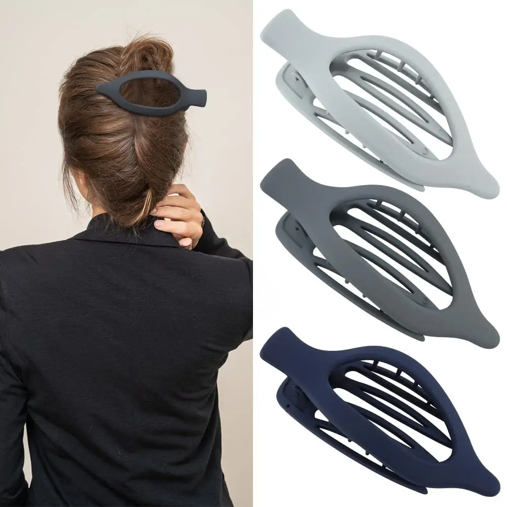 Oval Duckbill Hair Clips Large Grabber Set