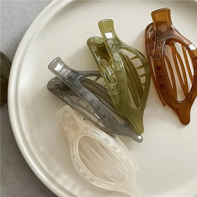 Oval Duckbill Hair Clips Large Grabber Set