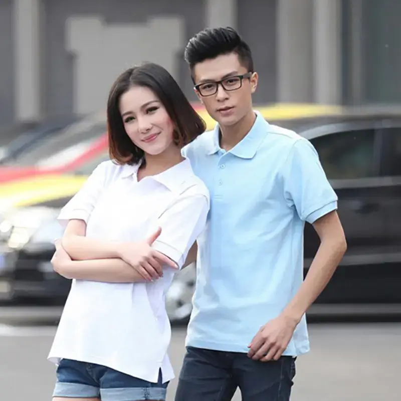 Black Cotton Polo Shirt for Men Short Sleeve - Image 22