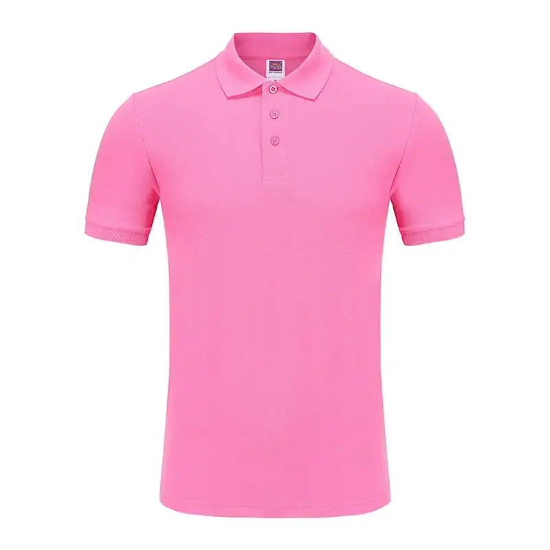 Black Cotton Polo Shirt for Men Short Sleeve - Image 12