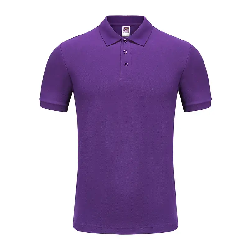 Black Cotton Polo Shirt for Men Short Sleeve - Image 15